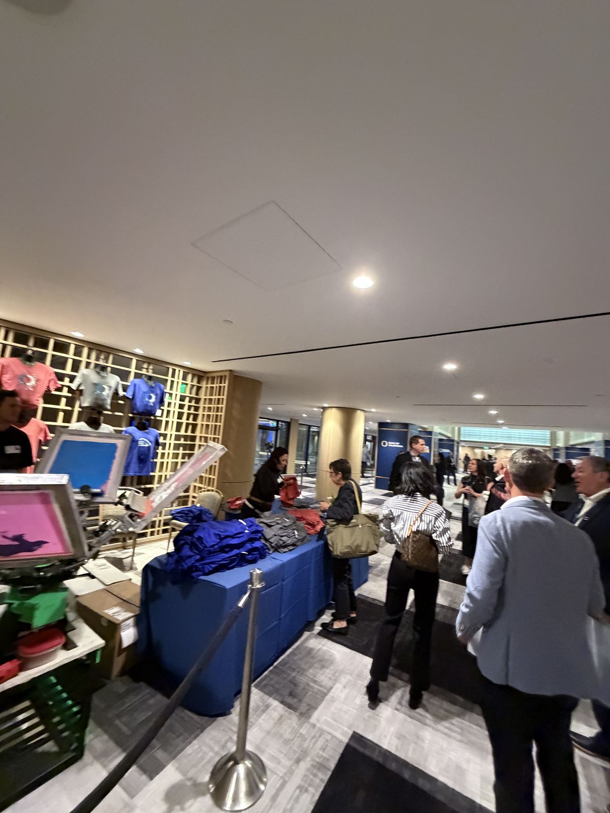 Merch Troop live event printing in Indianapolis — made live, worn out the door